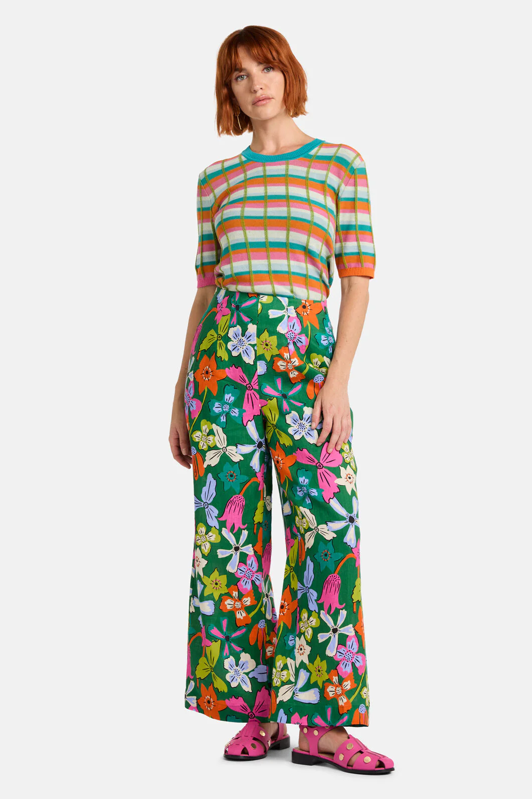 Daisy Chain Print Pant - Image 2