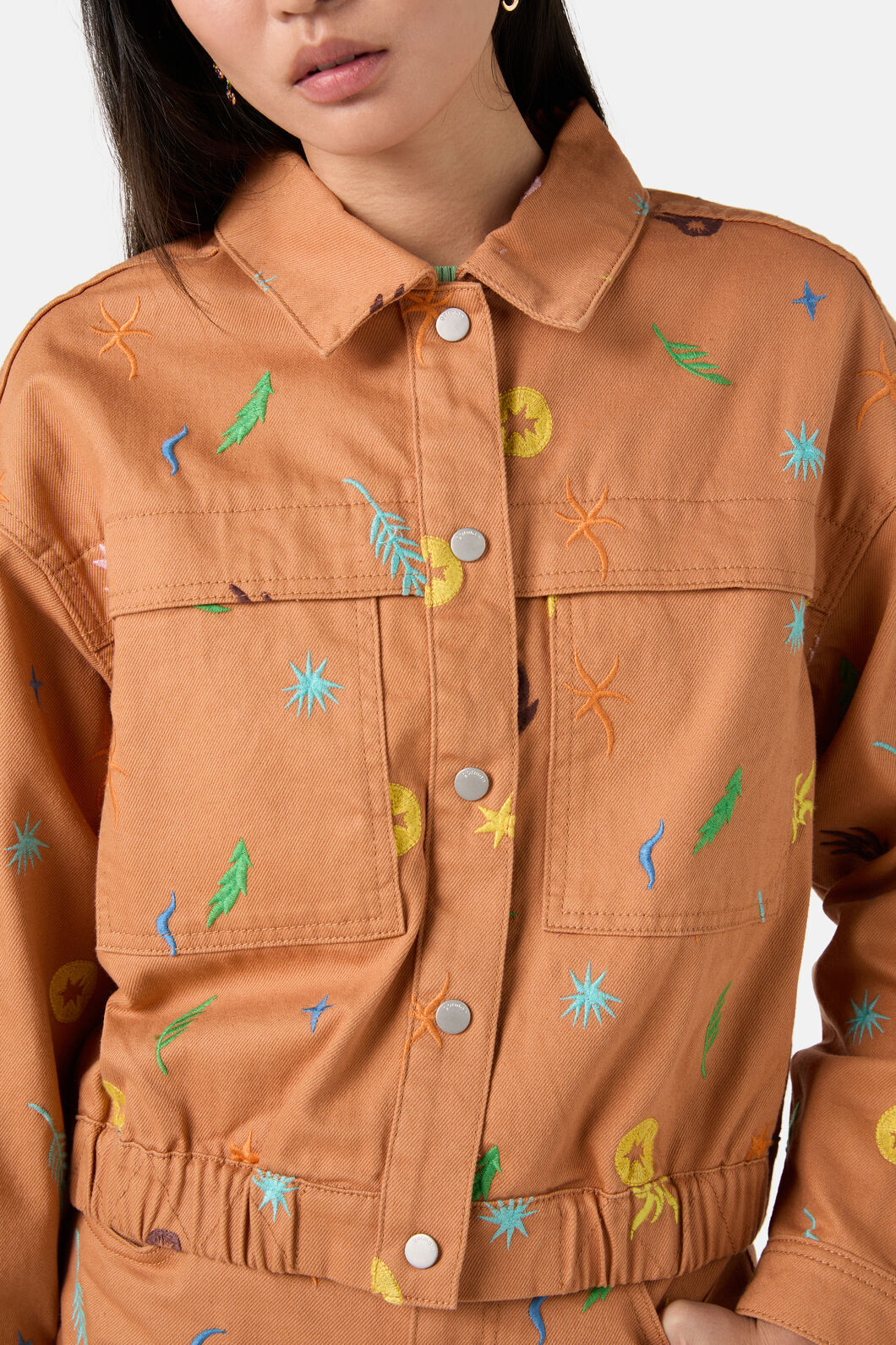 Desert Garden Denim Jacket - Image 9