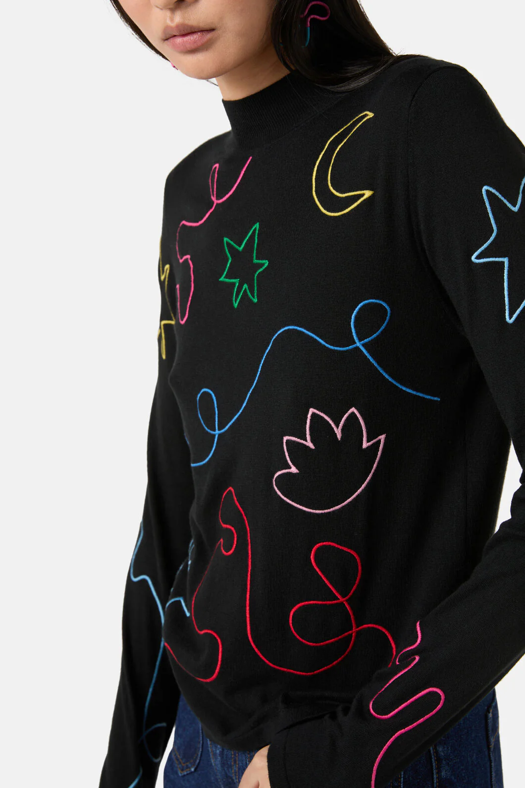 Desert Squiggle Knit Top - Image 5