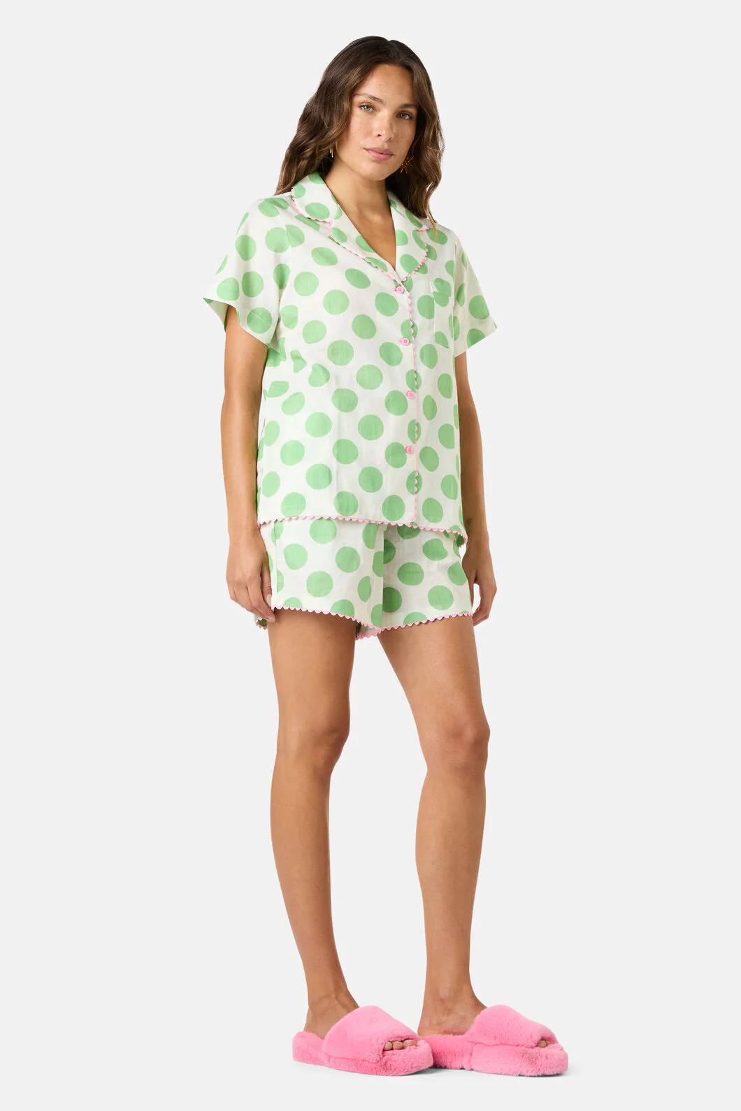 Dot Dot Snooze Pj Shorts Set - Image 4