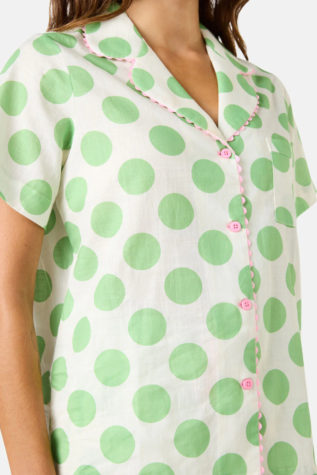 Dot Dot Snooze Pj Shorts Set - Image 6