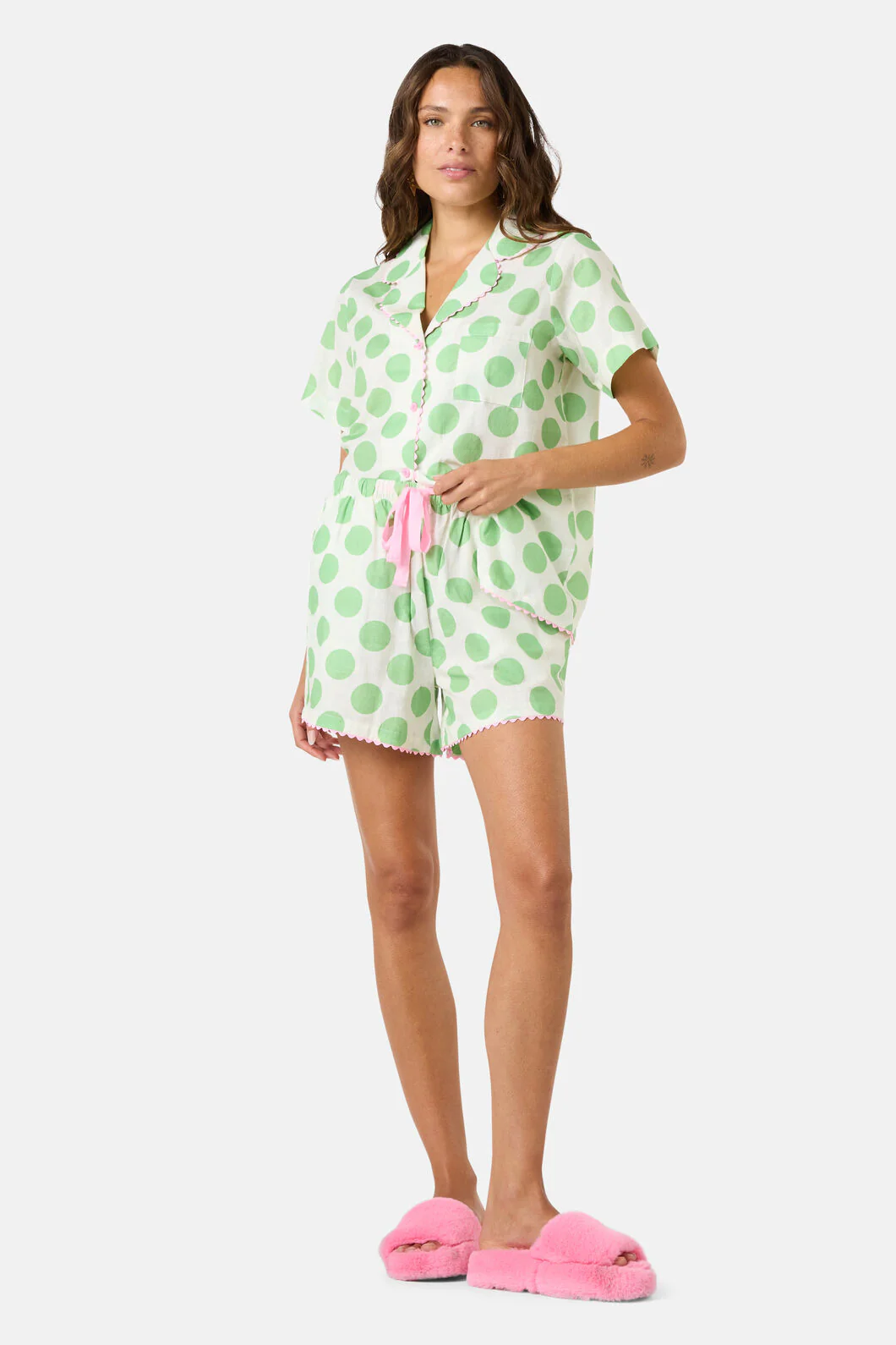 Dot Dot Snooze Pj Shorts Set - Image 8