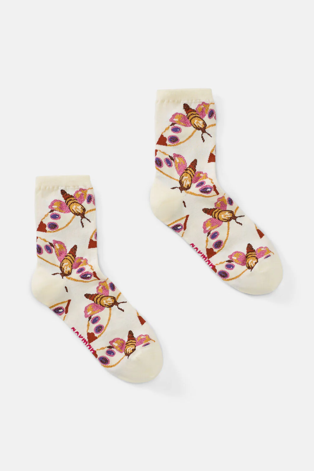 Elara Moth Crew Socks
