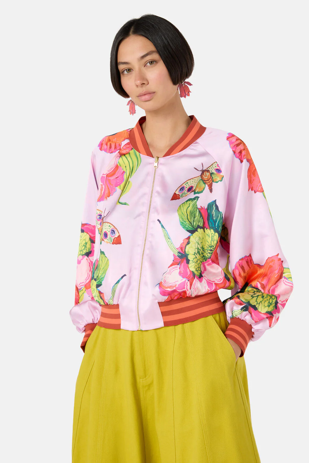 Elara Print Bomber Jacket - Image 2