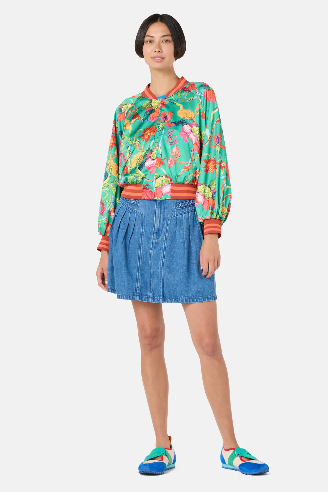 Elara Print Bomber Jacket - Image 6