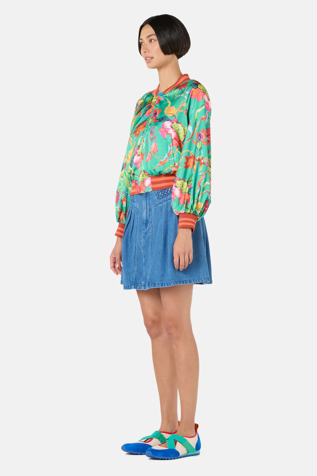 Elara Print Bomber Jacket - Image 8