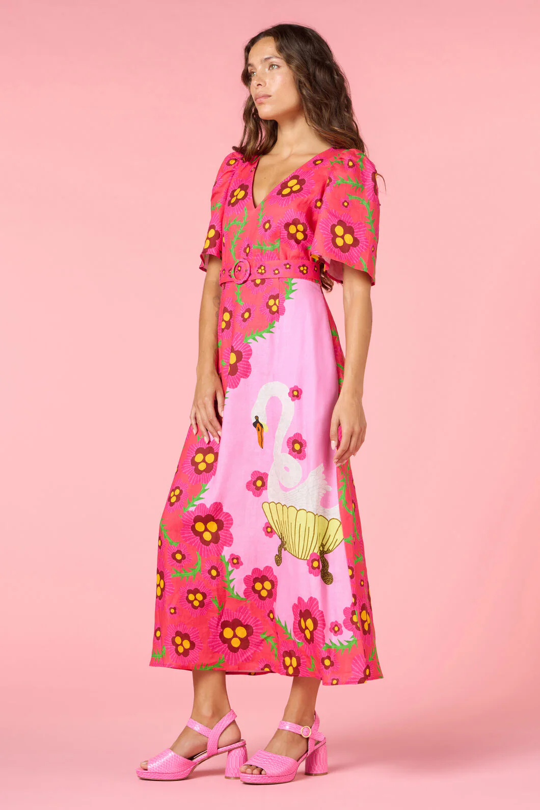 Eros Linen Summer Maxi Dress - Image 3