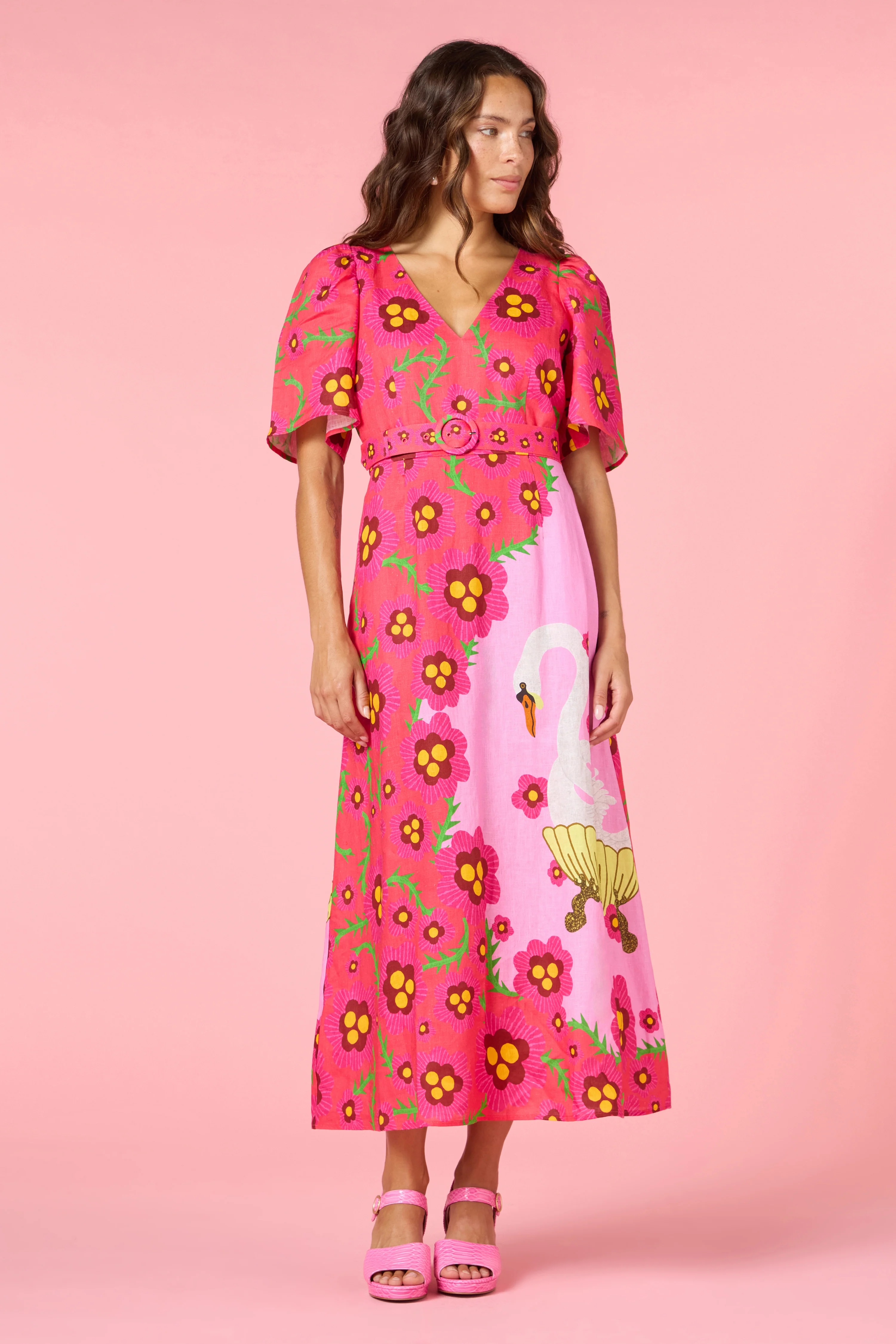 Eros Linen Summer Maxi Dress - Image 7