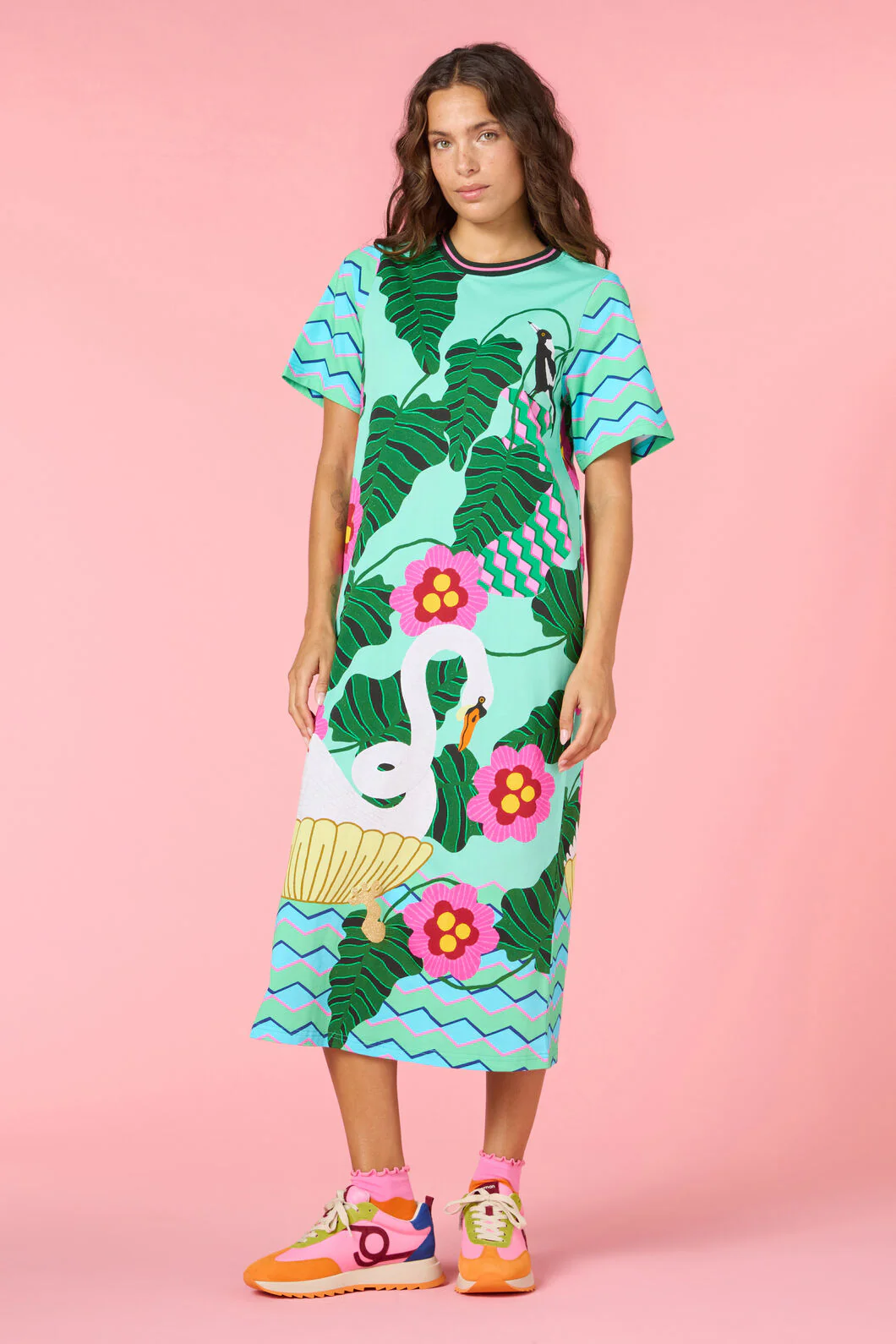 Eros Print Tee Dress - Image 2