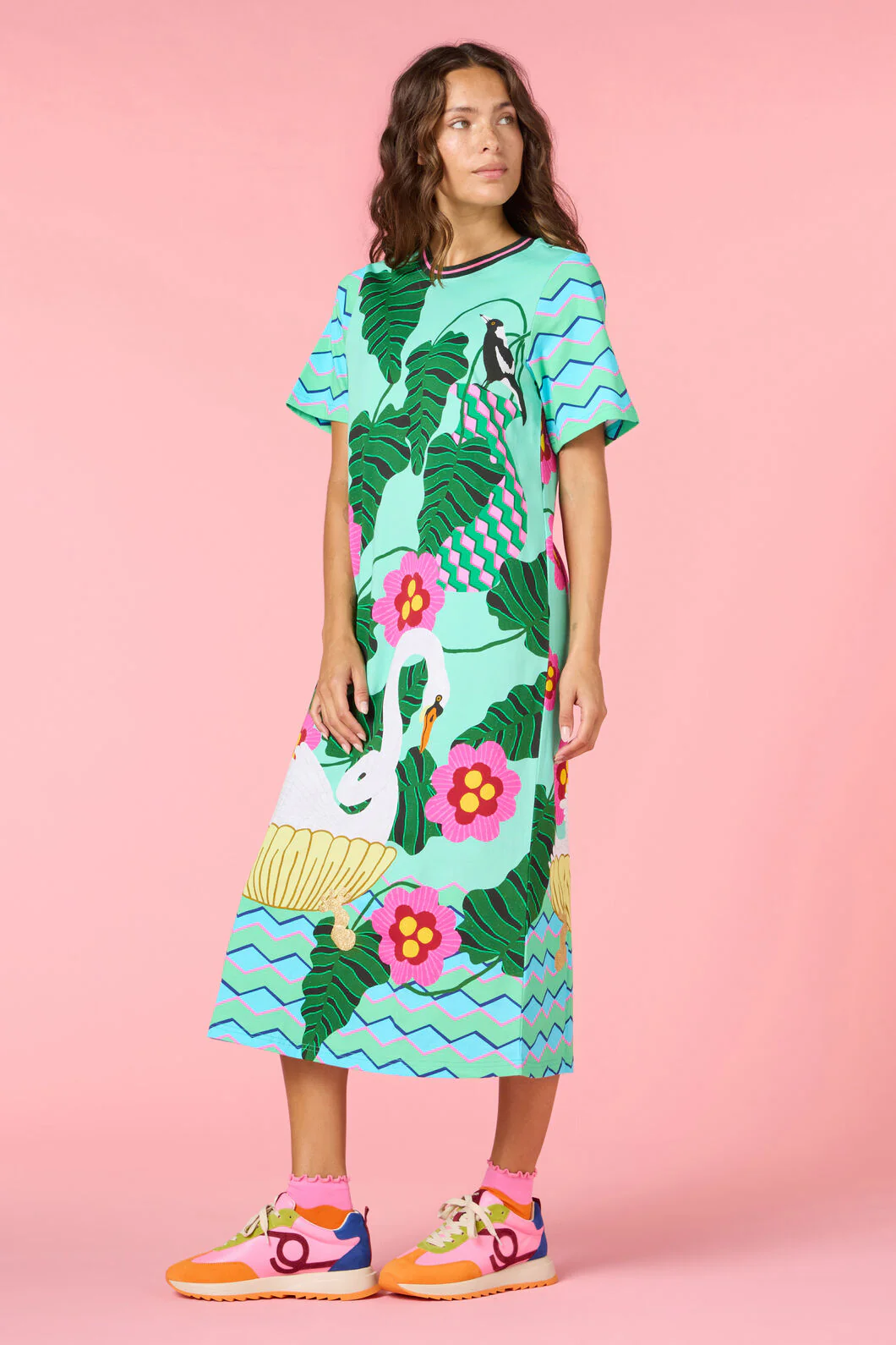 Eros Print Tee Dress - Image 3
