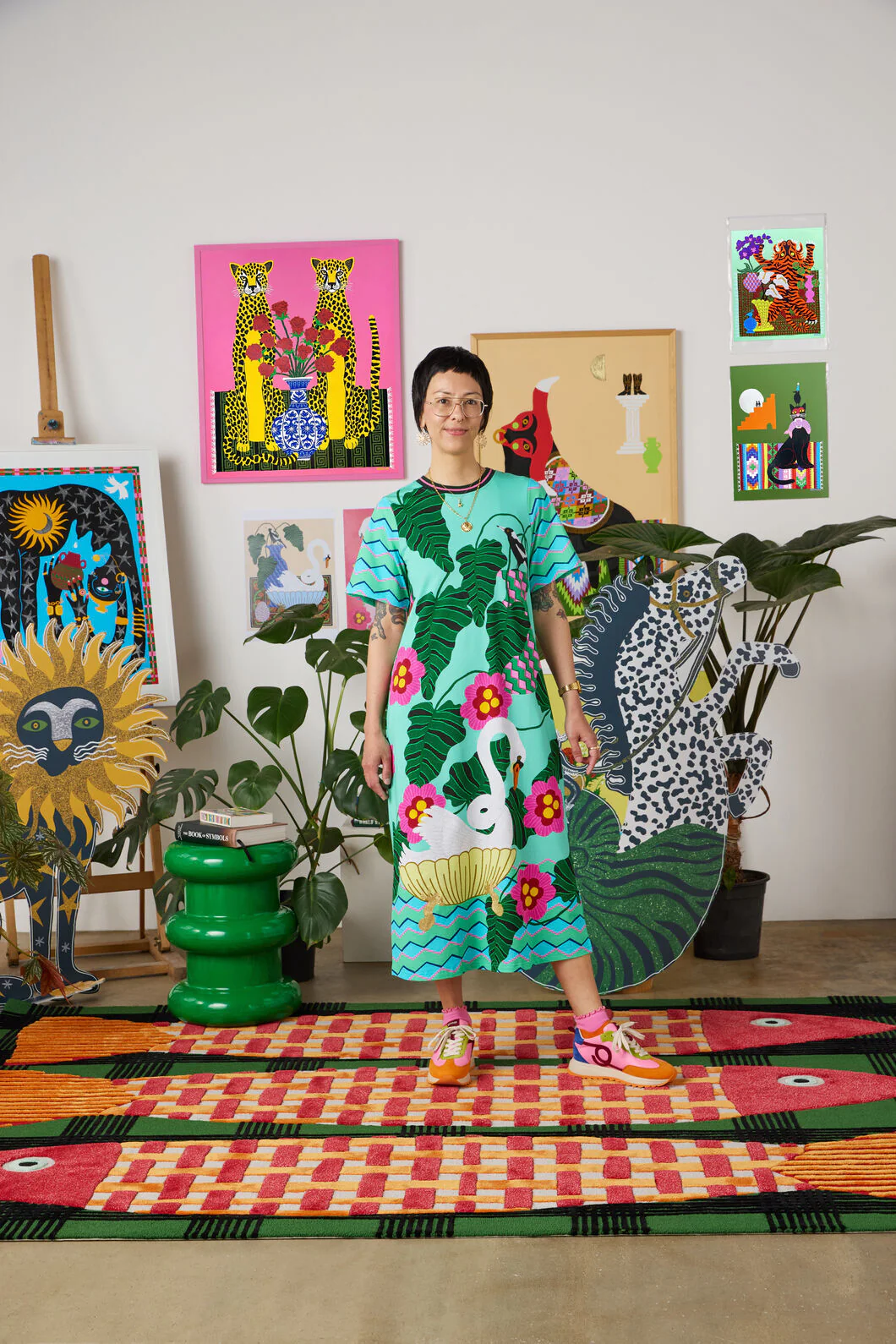 Eros Print Tee Dress - Image 7