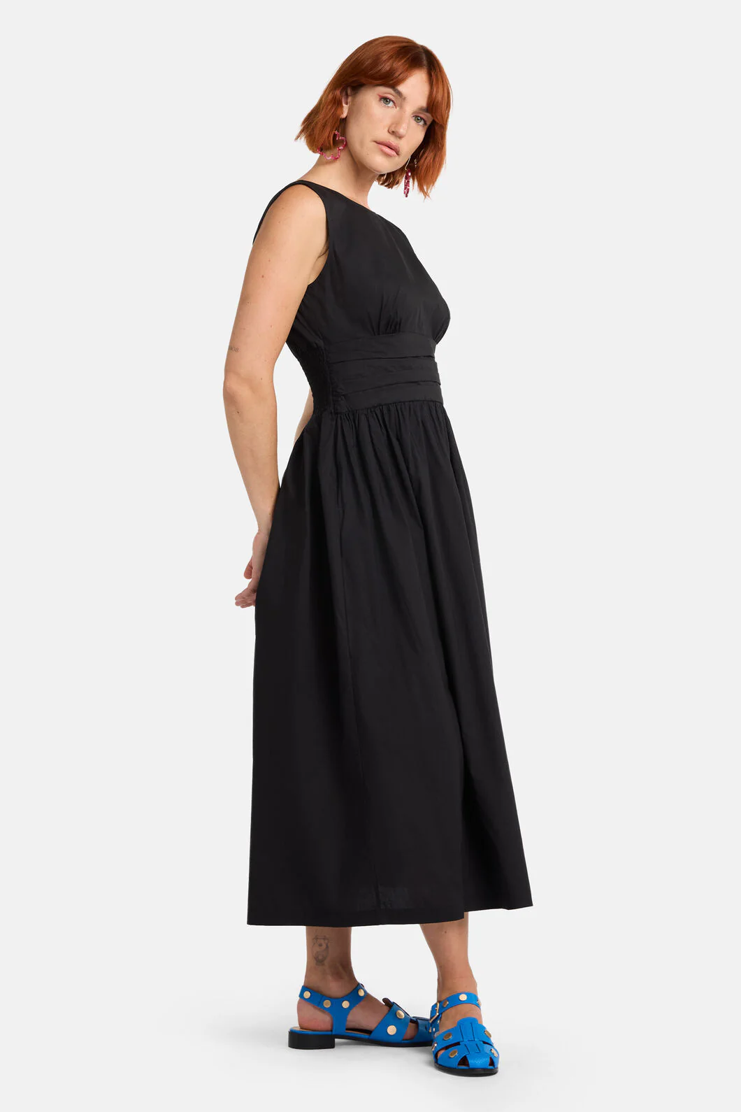 Felicia Organic Cotton Midi Dress - Image 3