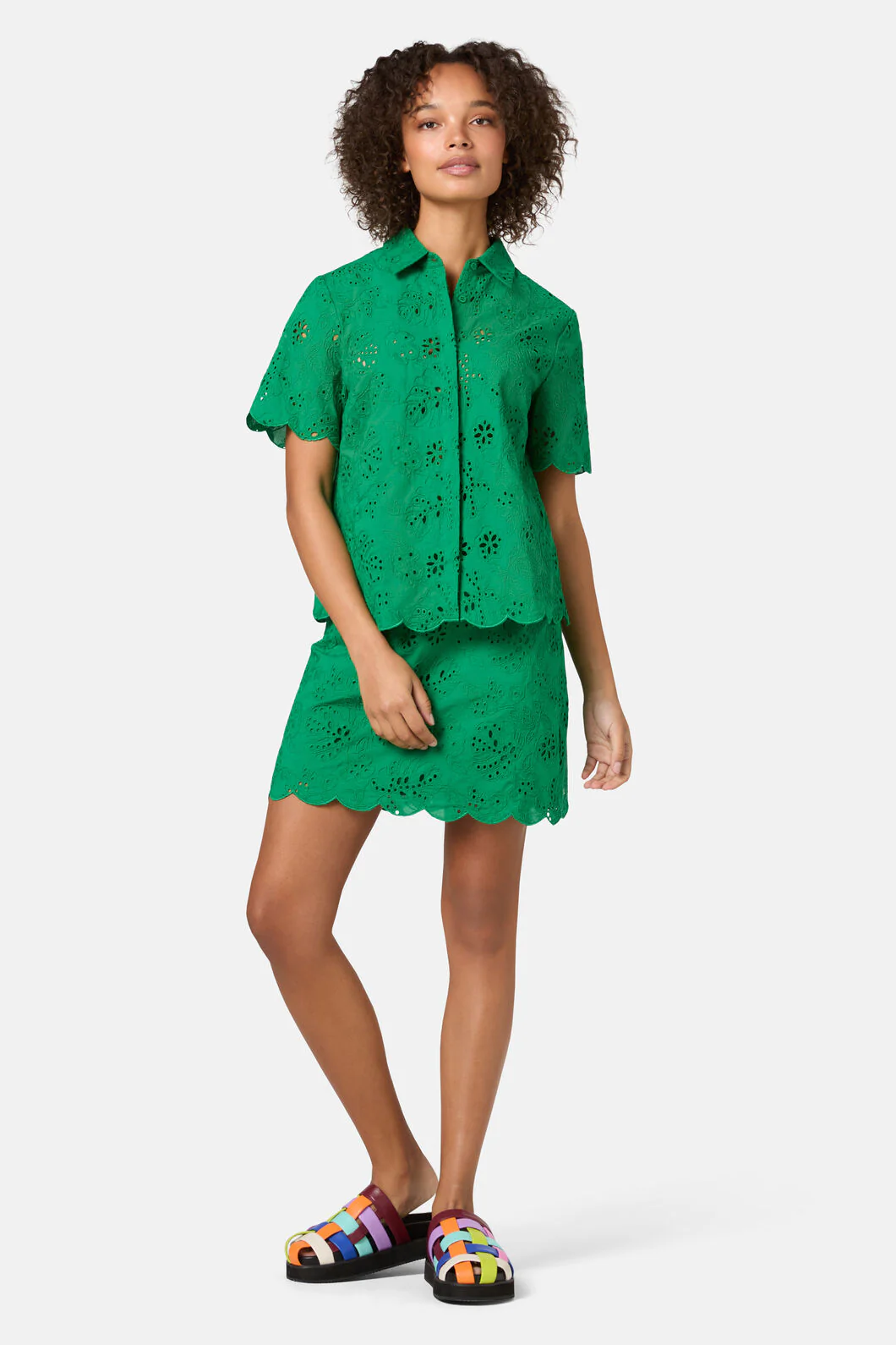 Fern Anglaise Scallop Skirt - Image 4