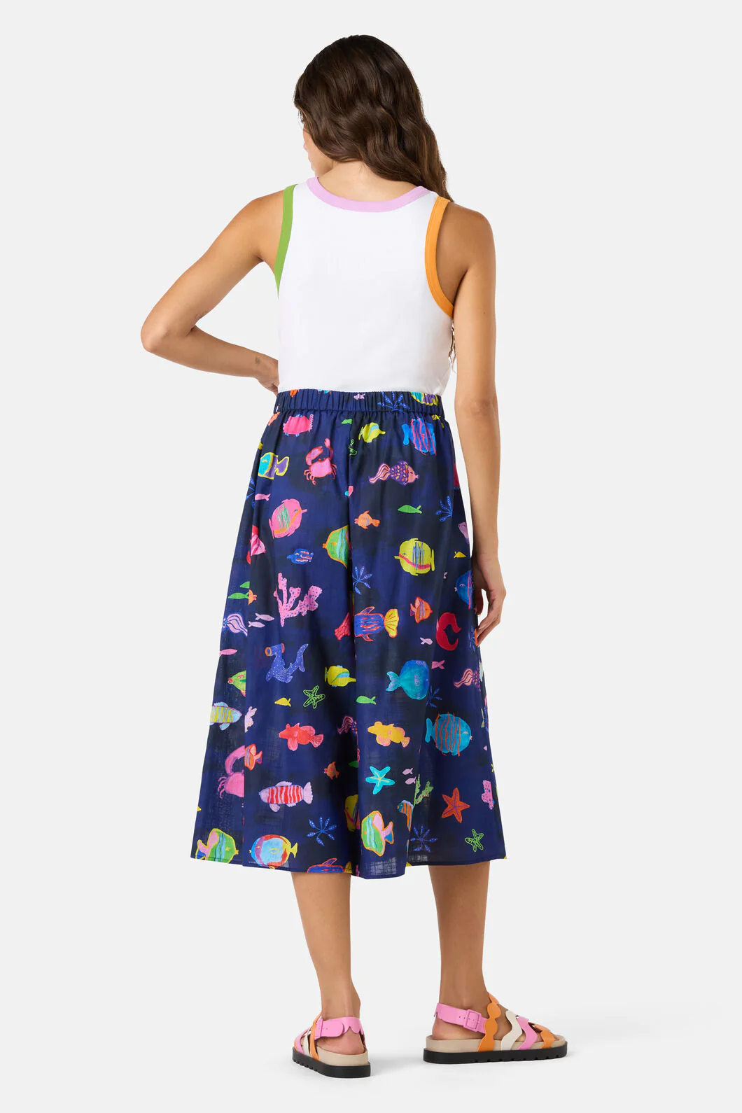 Fish Ahoy Wide Leg Skort - Image 3