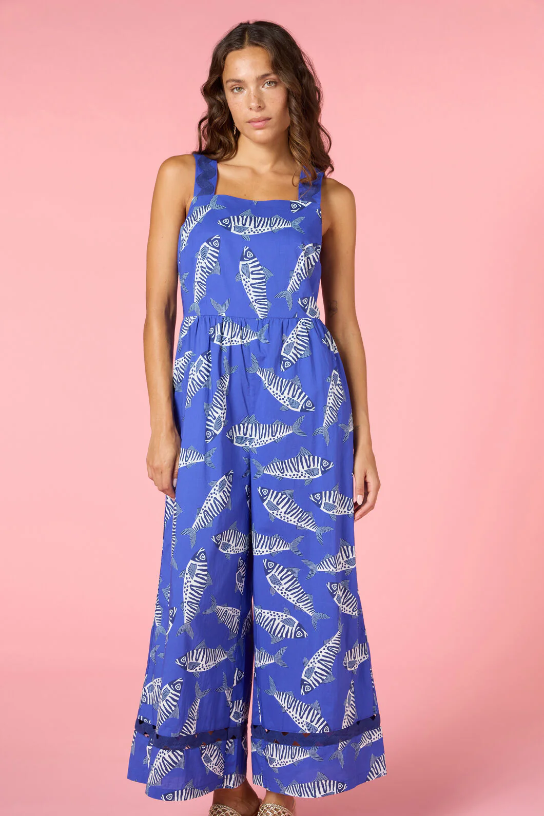 Fishy Fishy  Print Pantsuit - Image 5