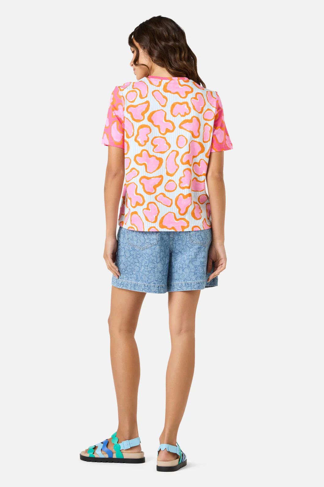 Fleur Rosa Print Classic Tee - Image 4