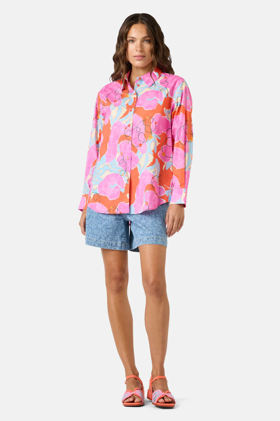 Fleur Rosa Print Shirt - Image 2
