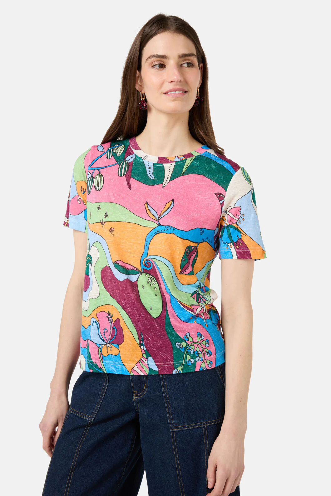 Flora Aurora Hemp Tee - Image 2