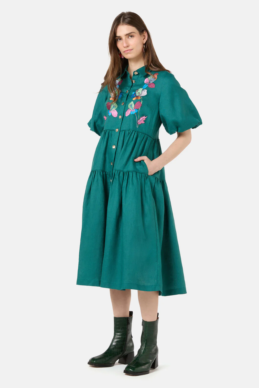 Flora Aurora Smock Dress - Image 5