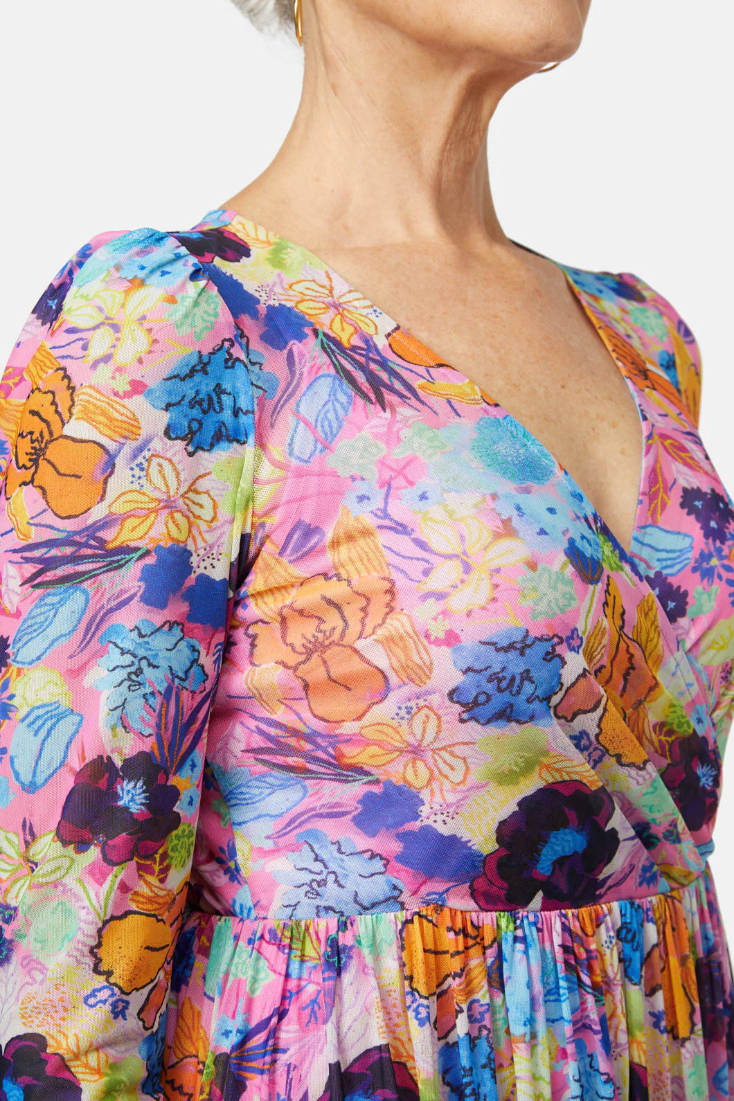 Flora Rosa Mesh Dress - Image 2
