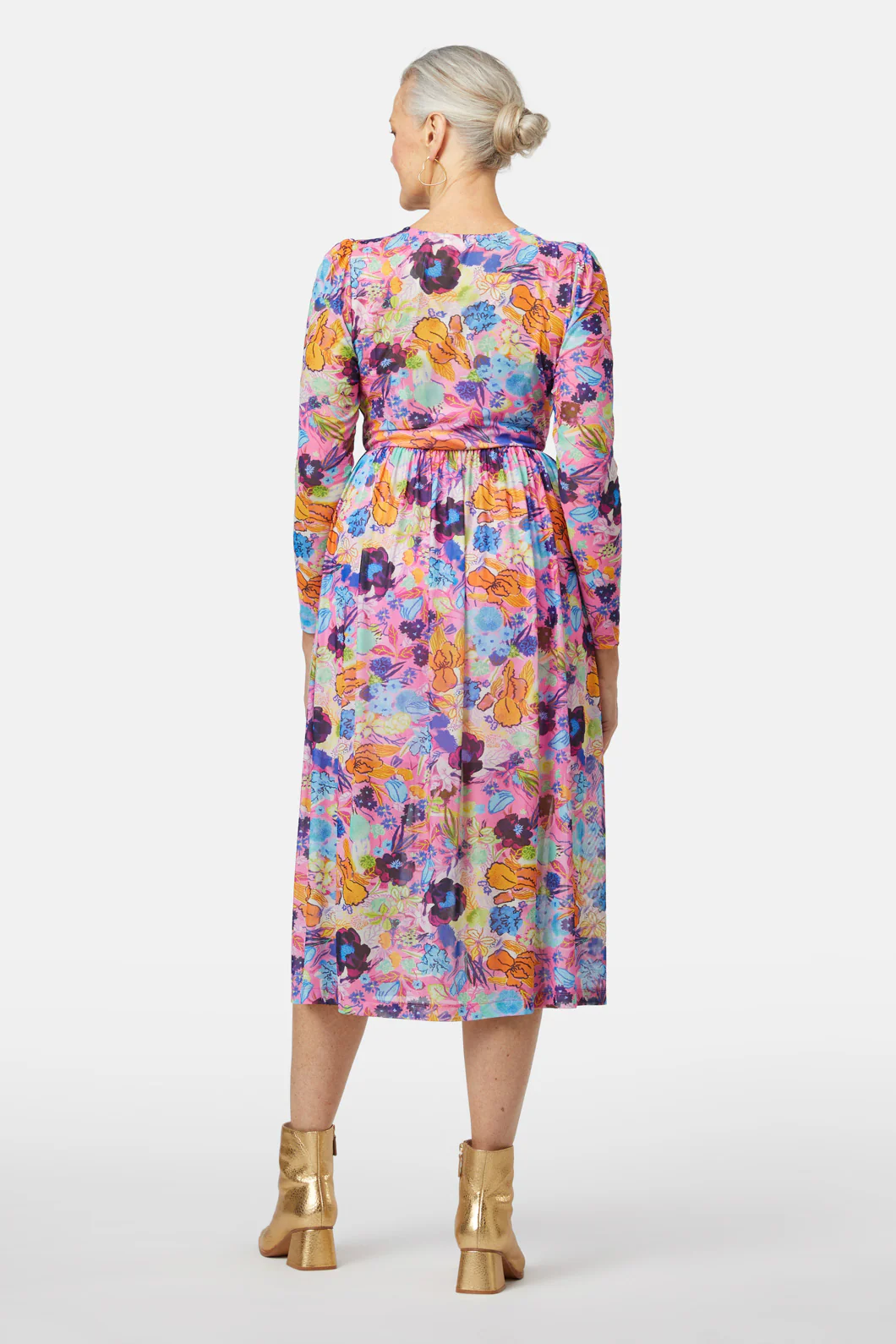 Flora Rosa Mesh Dress - Image 4