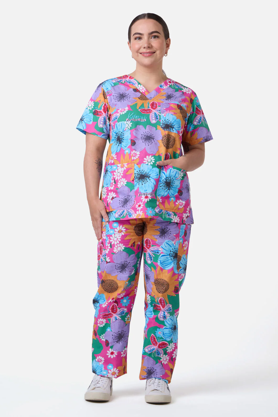 Floral Bouquet Scrub Set - Image 2