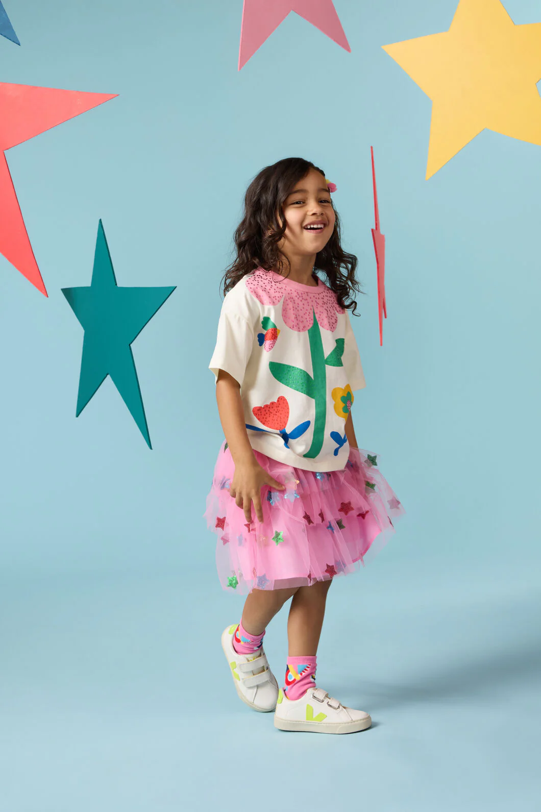 Floral Kids Ss Tee - Image 2