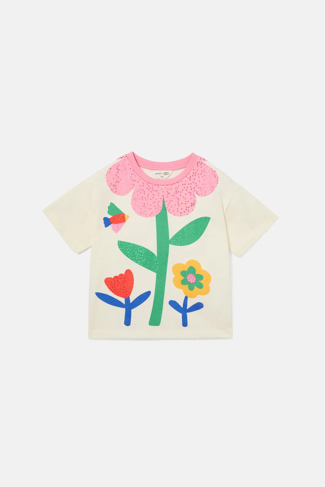 Floral Kids Ss Tee - Image 3