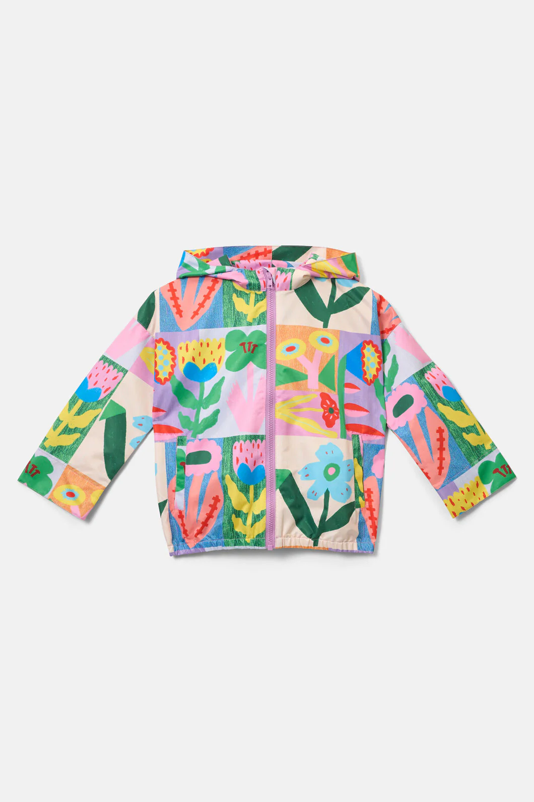 Floral Patchy Kids Raincoat - Image 3