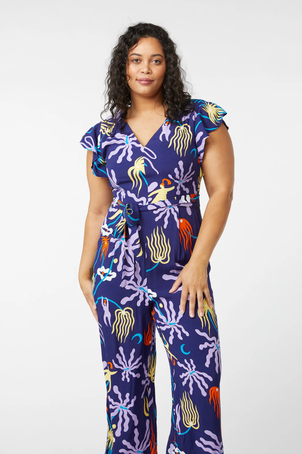 Floral Spring Pantsuit - Image 3