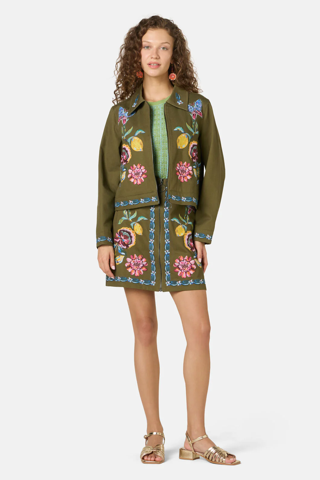 Floral Symphony Twill Jacket - Image 3