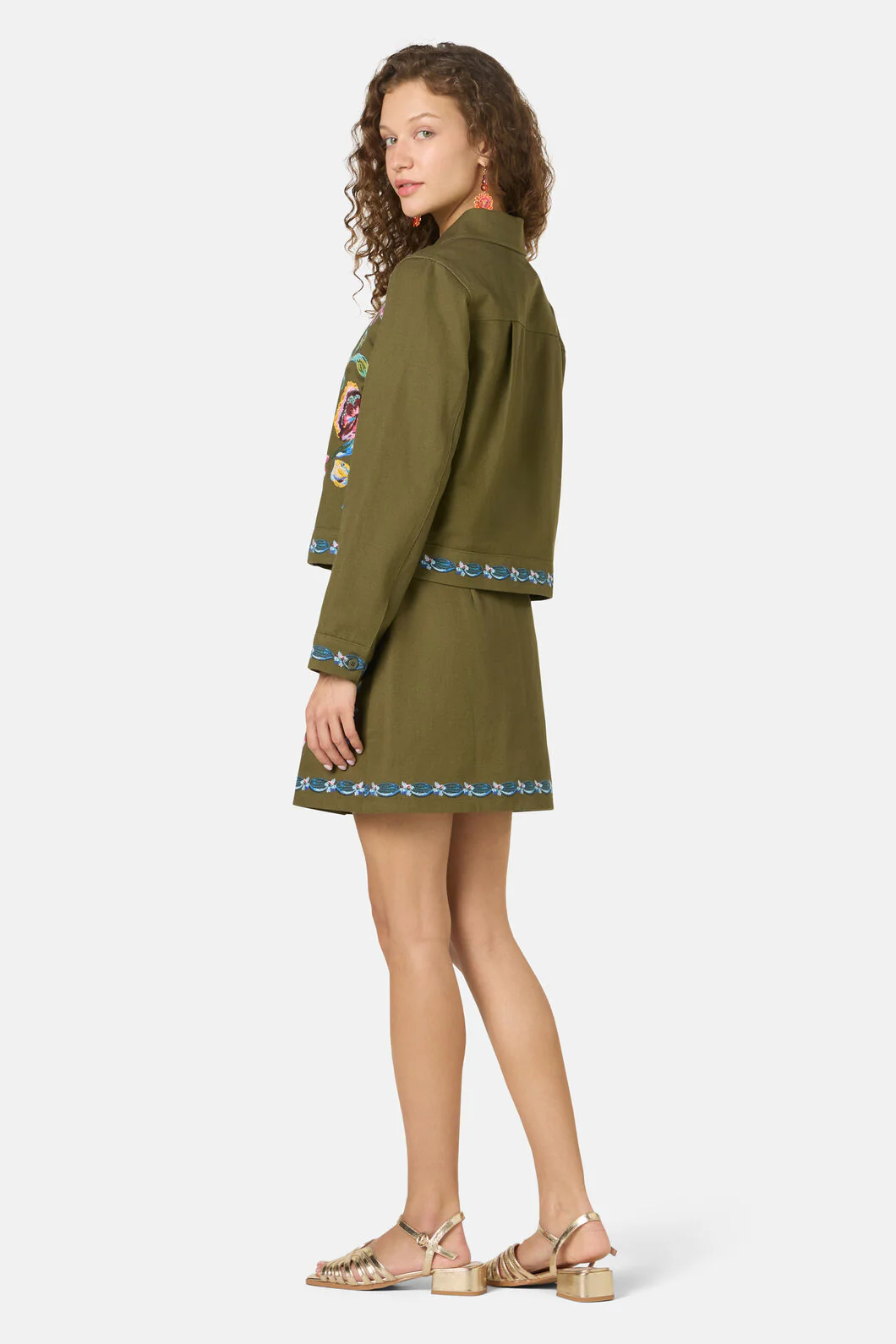 Floral Symphony Twill Jacket - Image 6