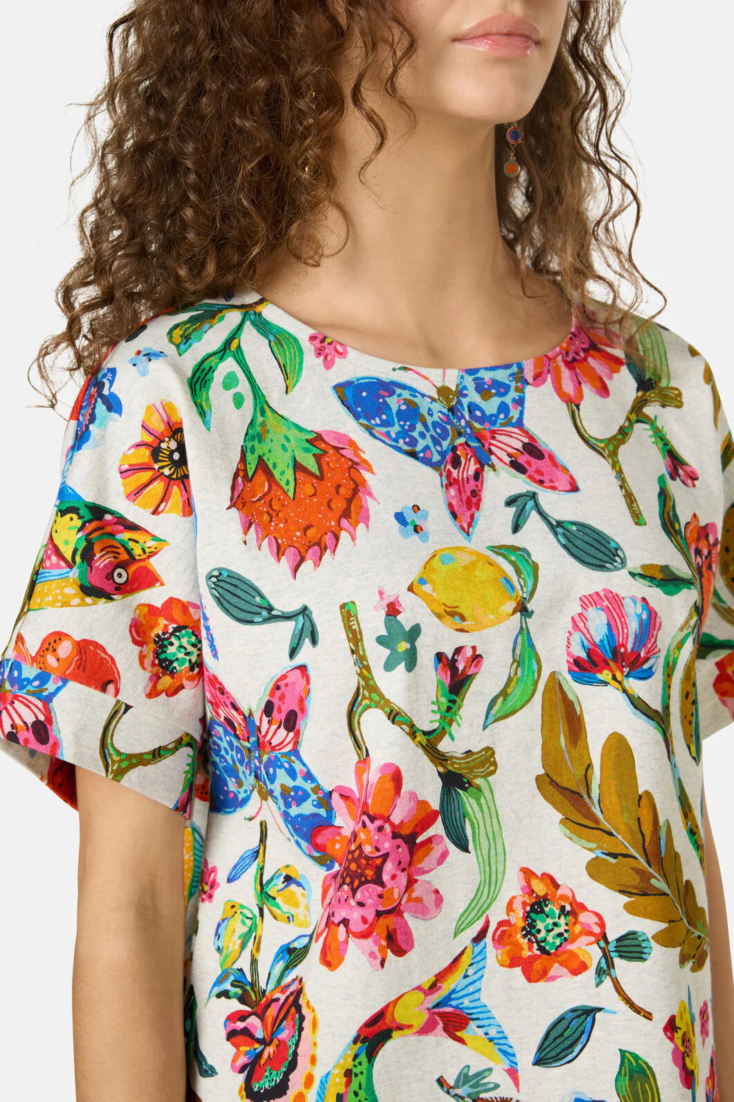 Floral Symphony Yardage Tee - Image 5