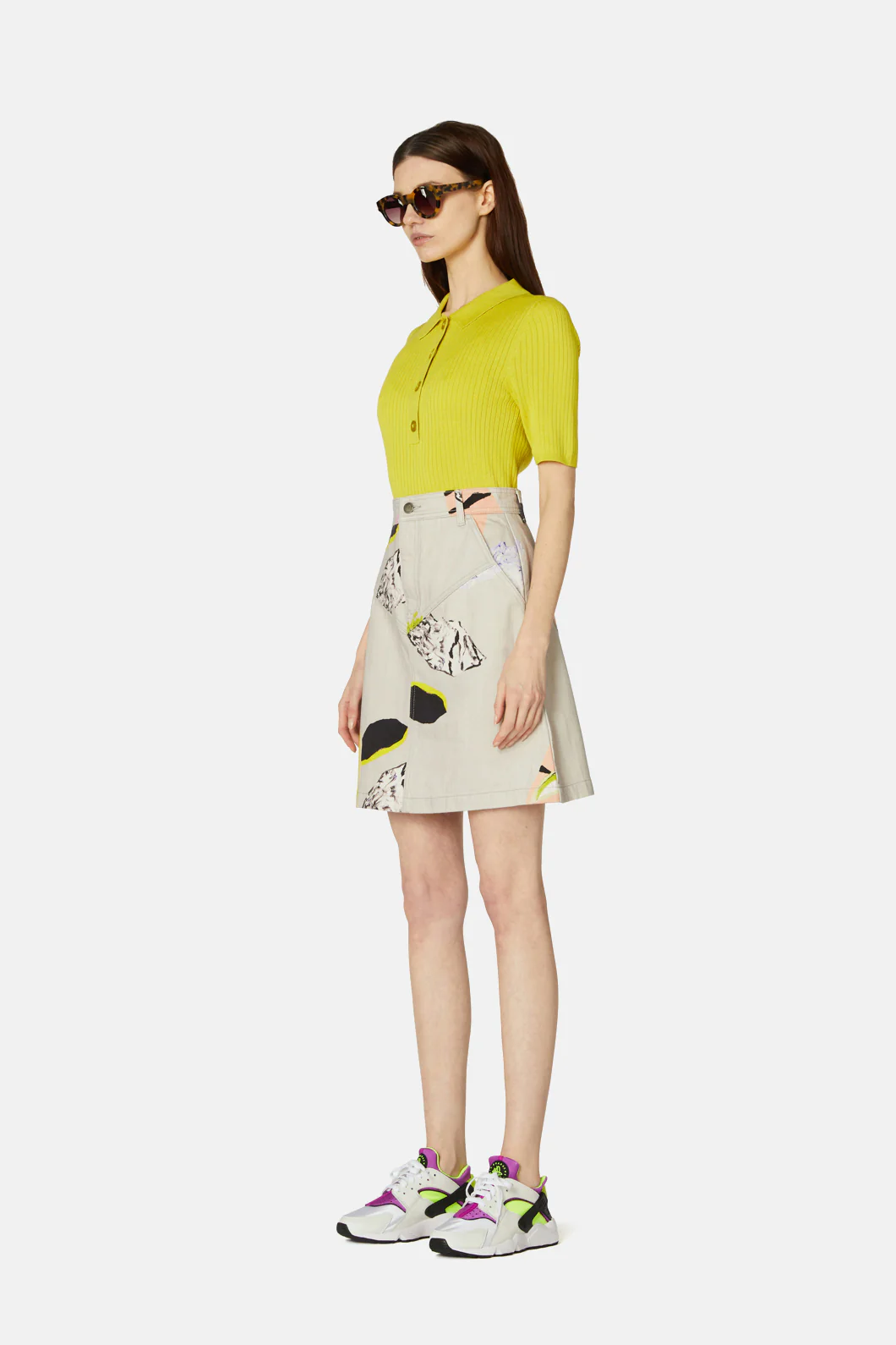 Floret Denim Skirt - Image 3