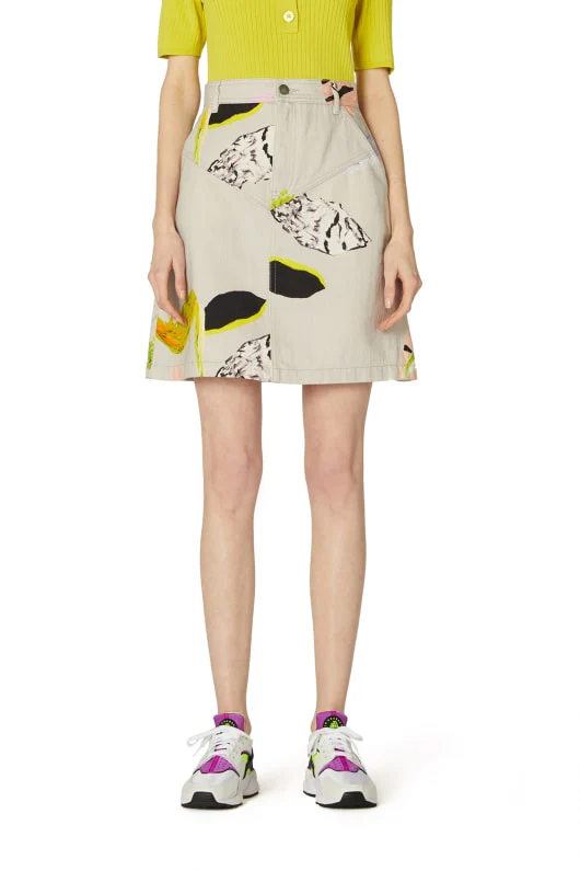 Floret Denim Skirt - Image 5