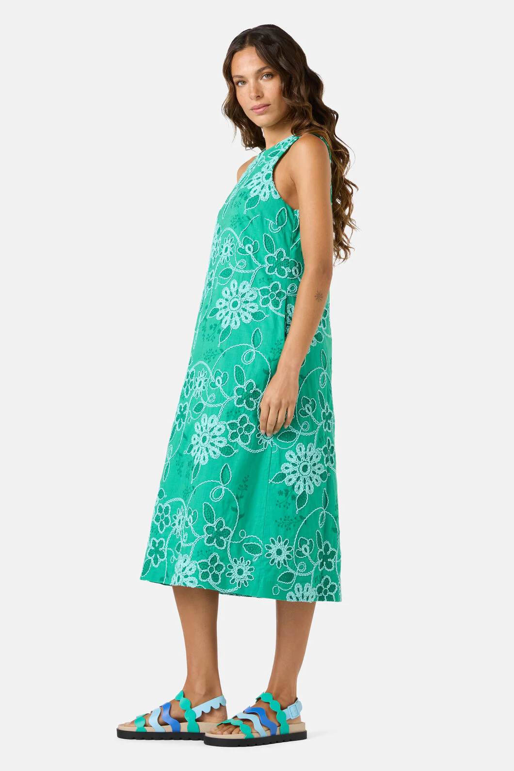 Flower Fizz Embroidered Dress - Image 2