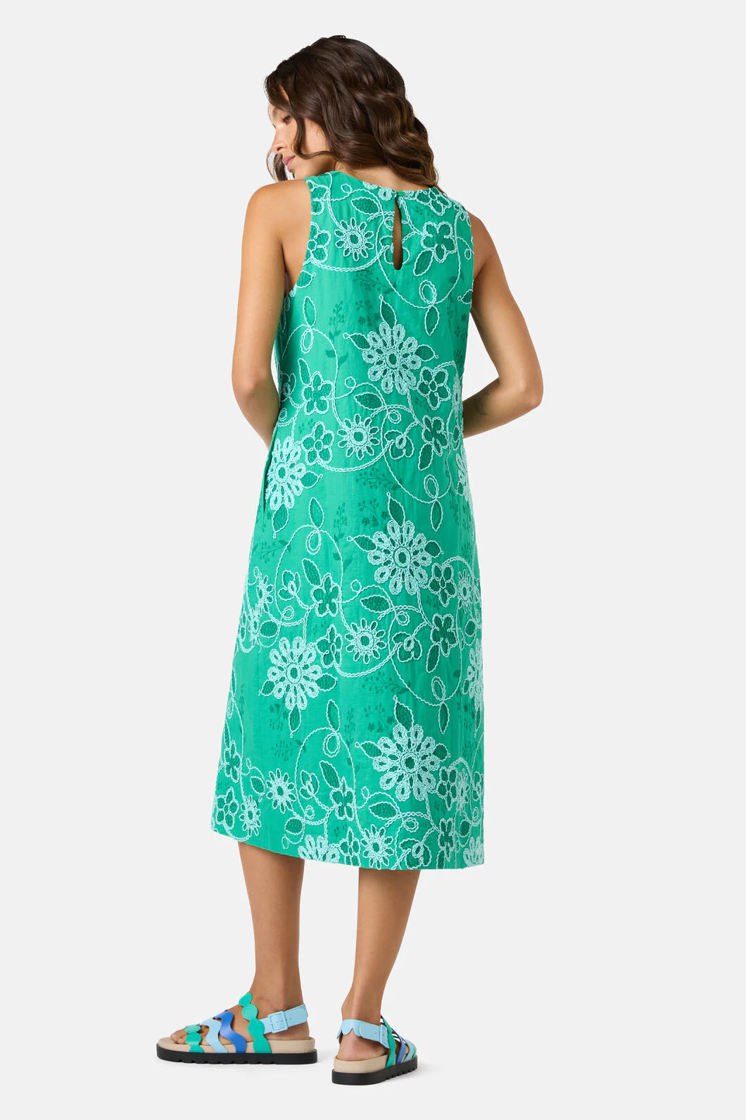 Flower Fizz Embroidered Dress - Image 3