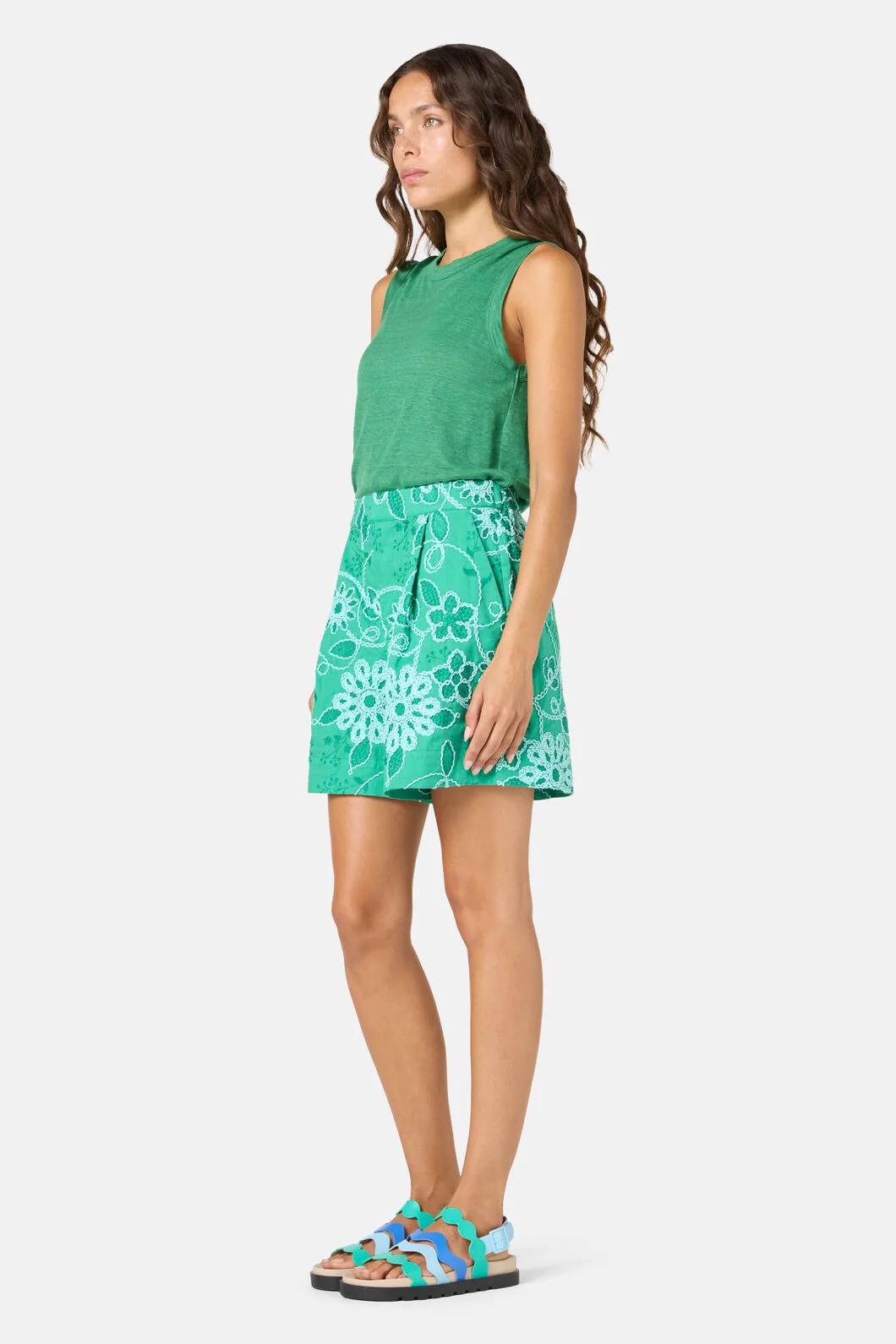 Flower Fizz Embroidered Short - Image 2