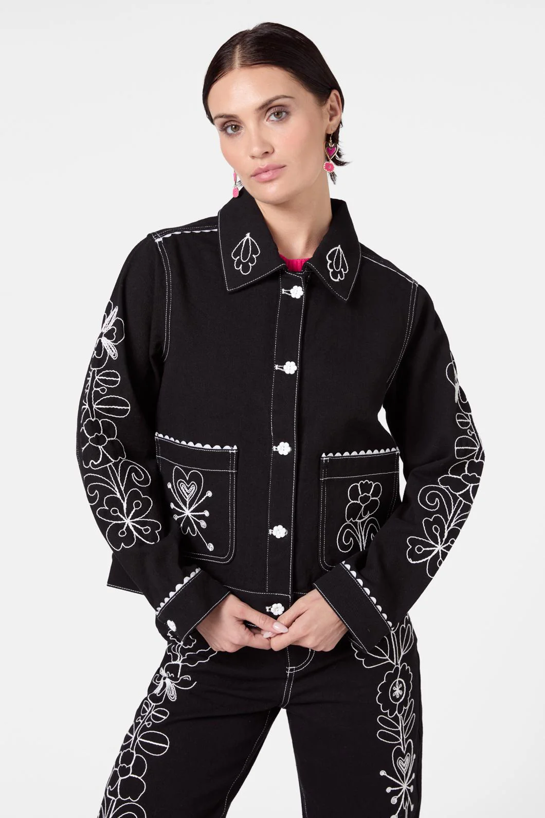 Folk Tales Embroidered Jacket - Image 3