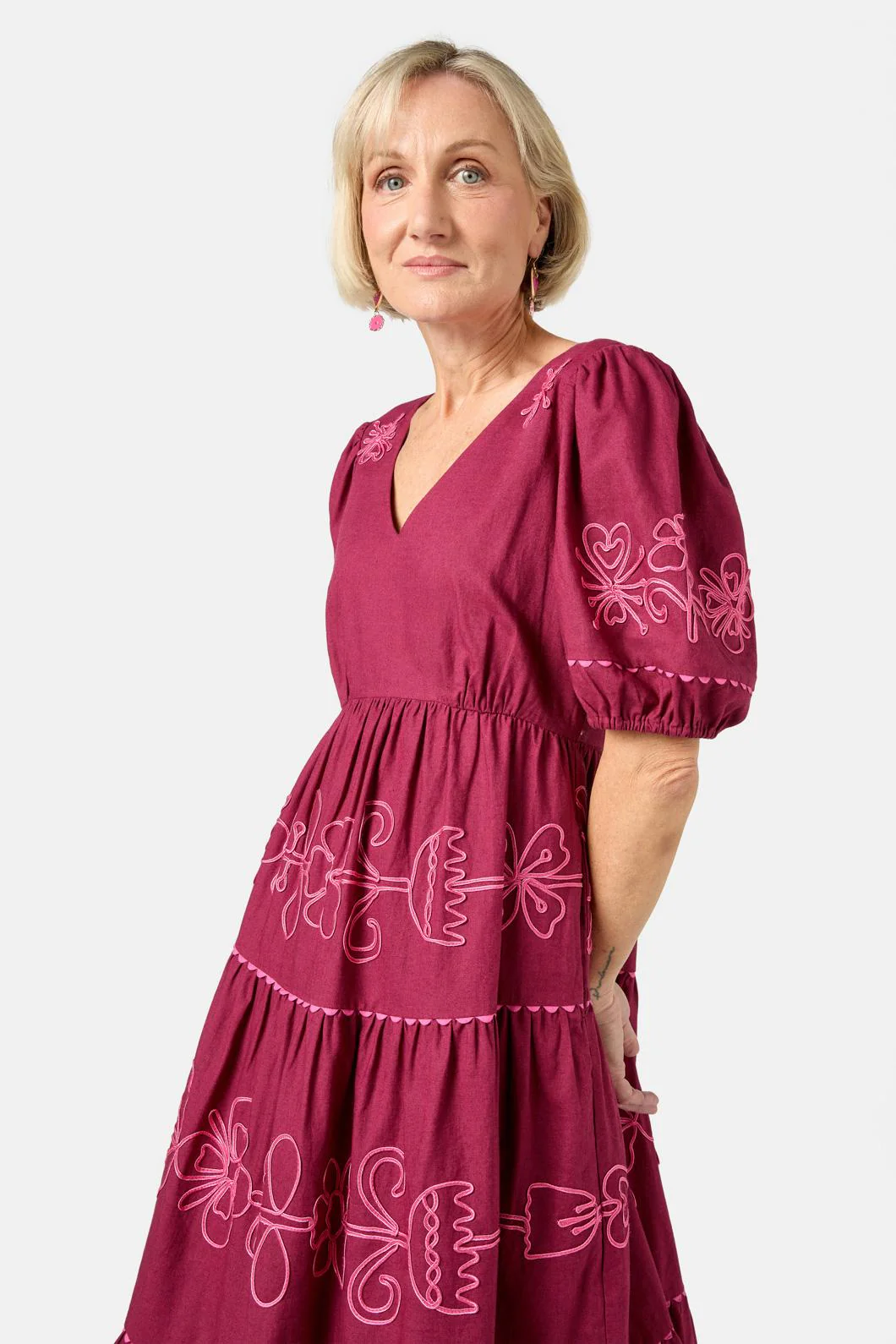 Folk Tales Tiered Dress - Image 7