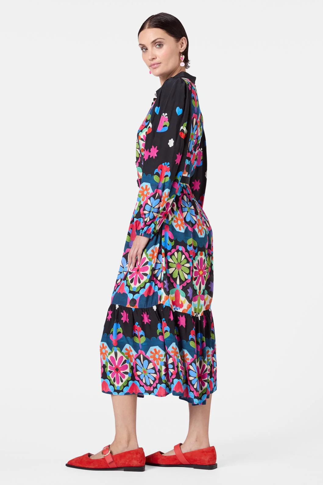 Friendly Folk Shirt Dress - Image 6