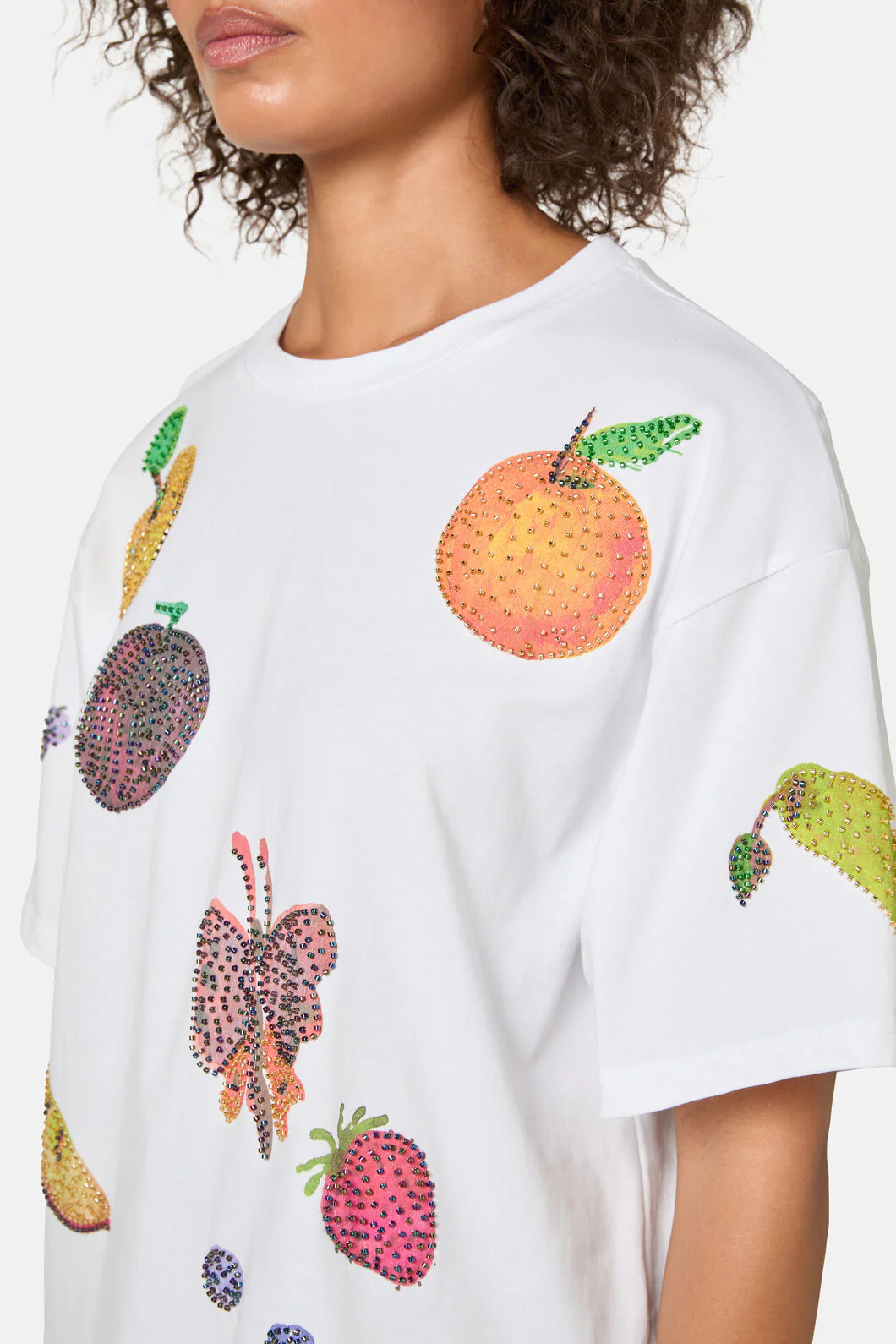 Fruit Beaded Oversized Tee - Image 5