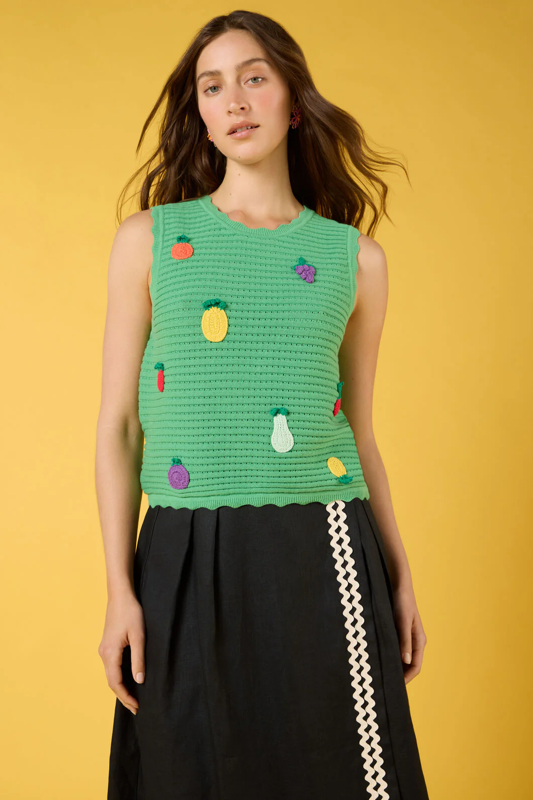 Fruit Party Cotton Knit Tank - Image 2