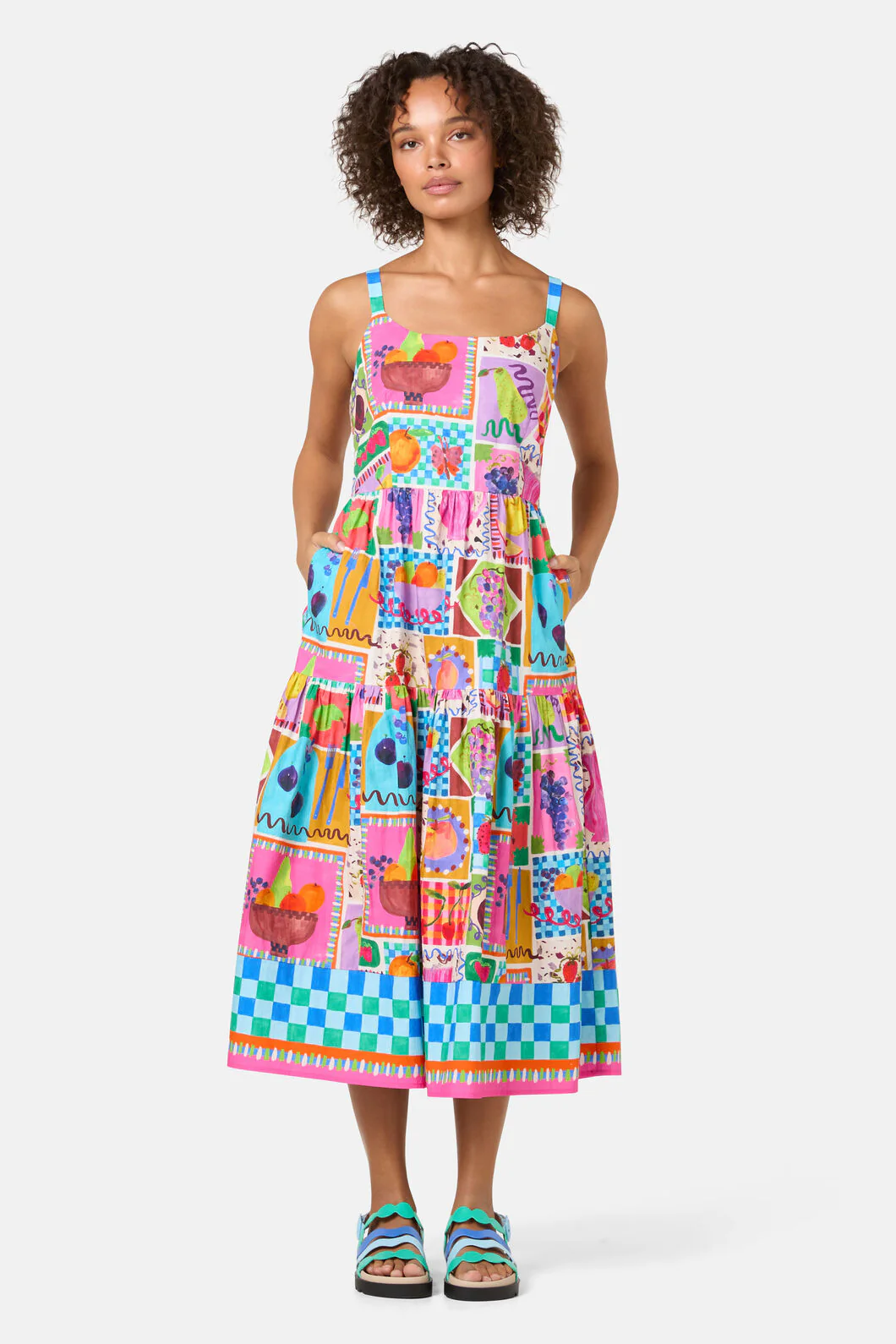 Fruit Party Print Long Dress - Image 3