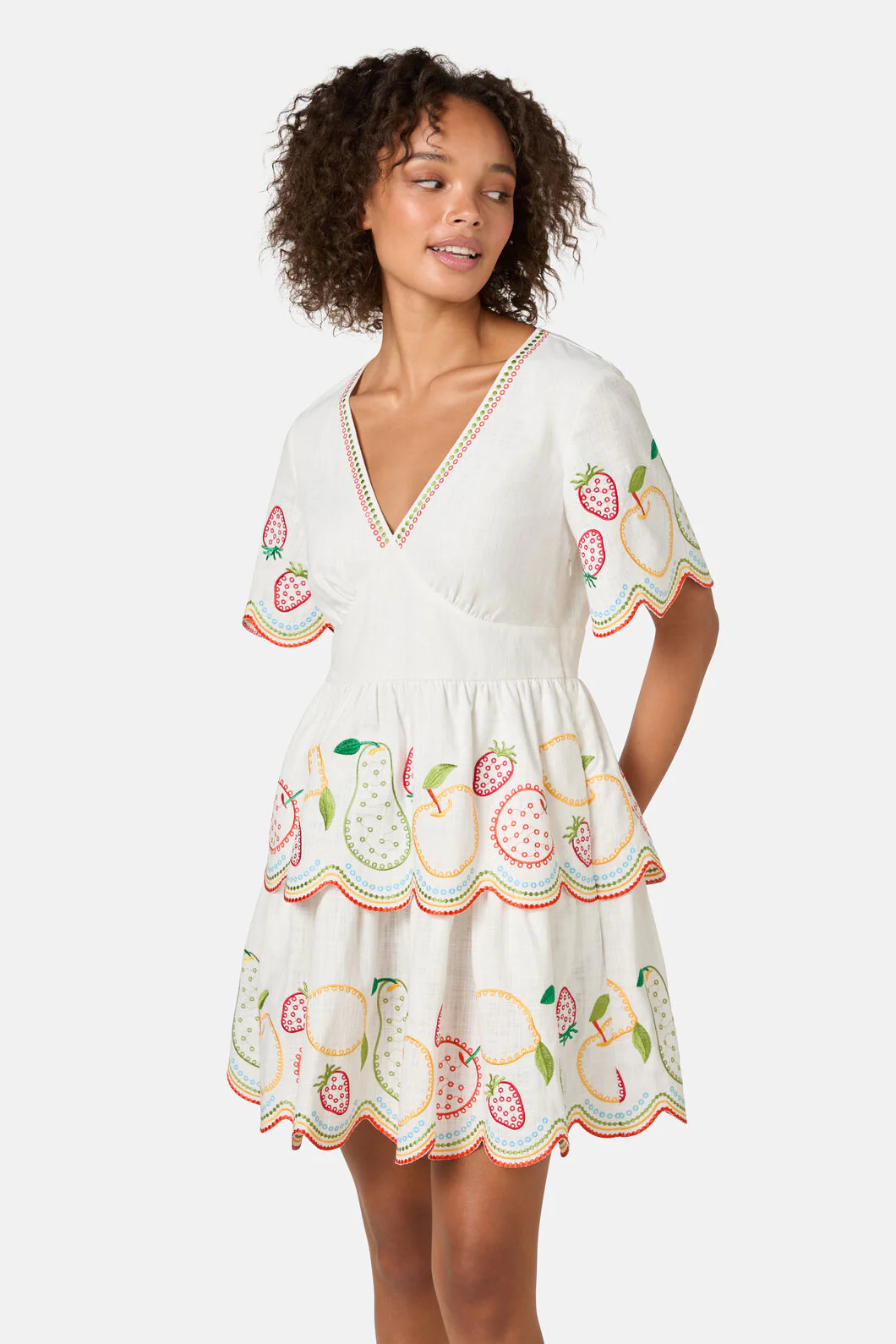 Fruity Anglaise Emb Dress - Image 2