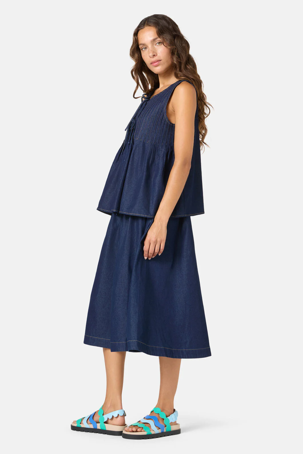 Gabrielle Chambray Top - Image 3