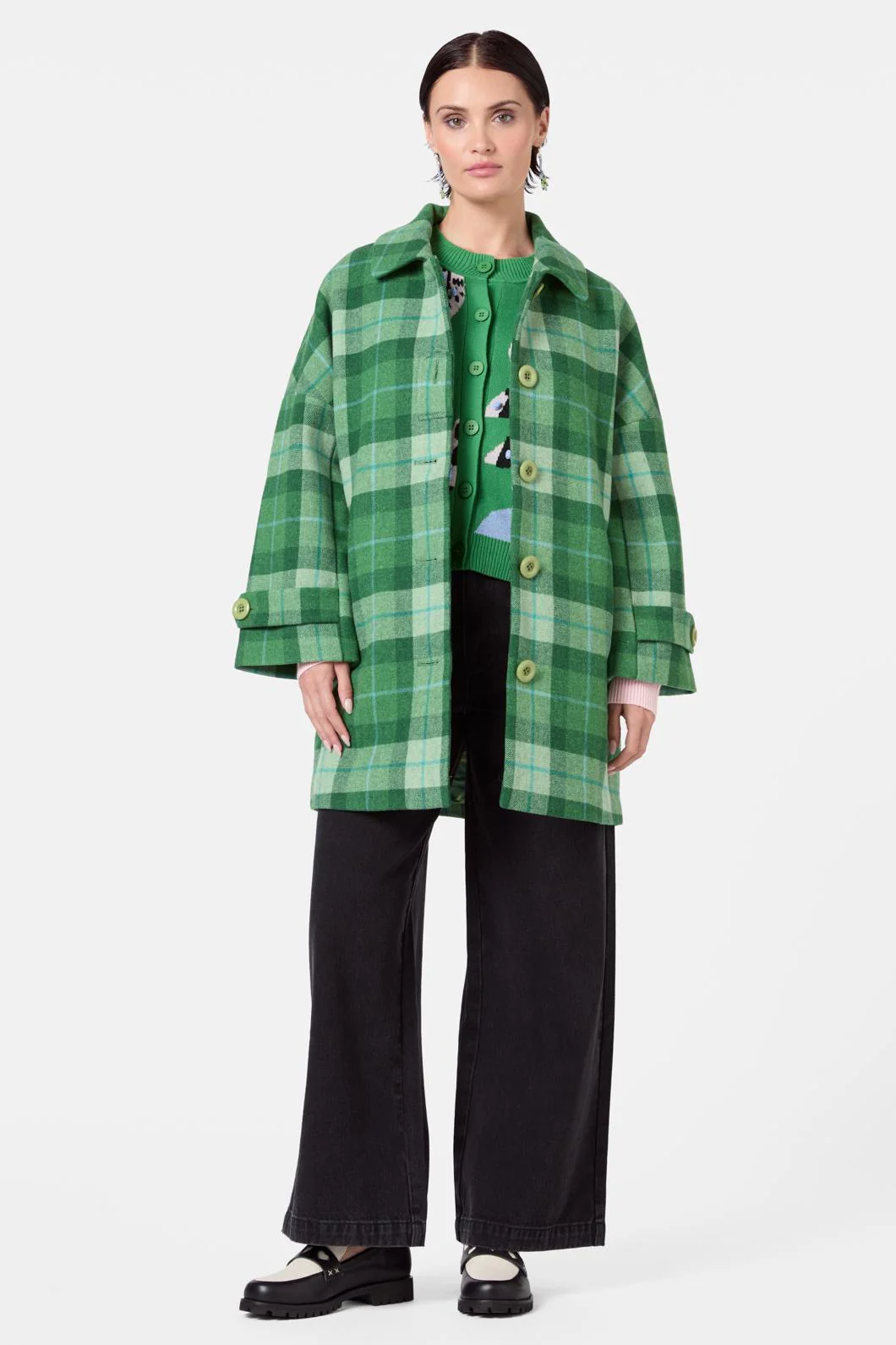 Garden Check Coat - Image 4