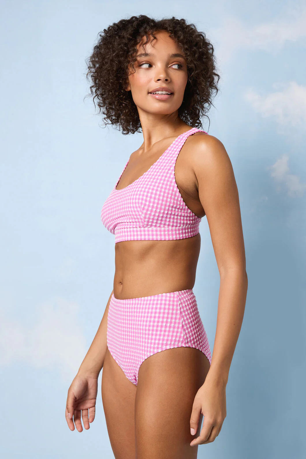 Gingham Bikini Top - Image 2