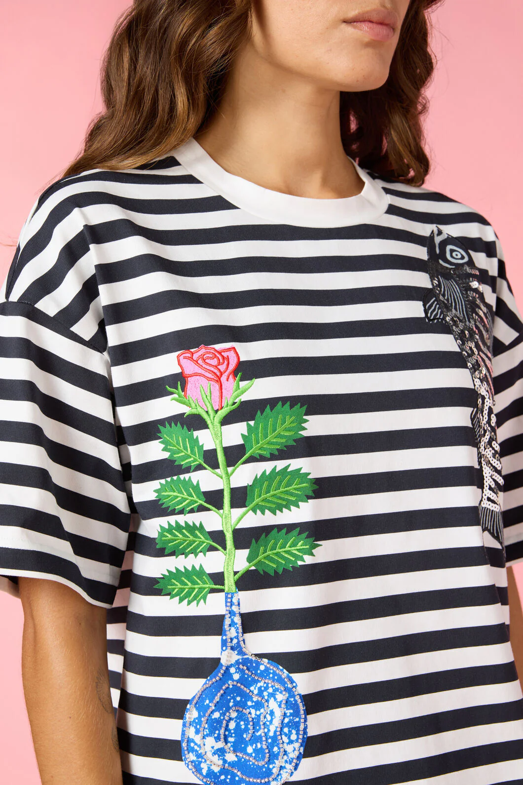 Gone Fishing Print Relaxed Tee - Image 6