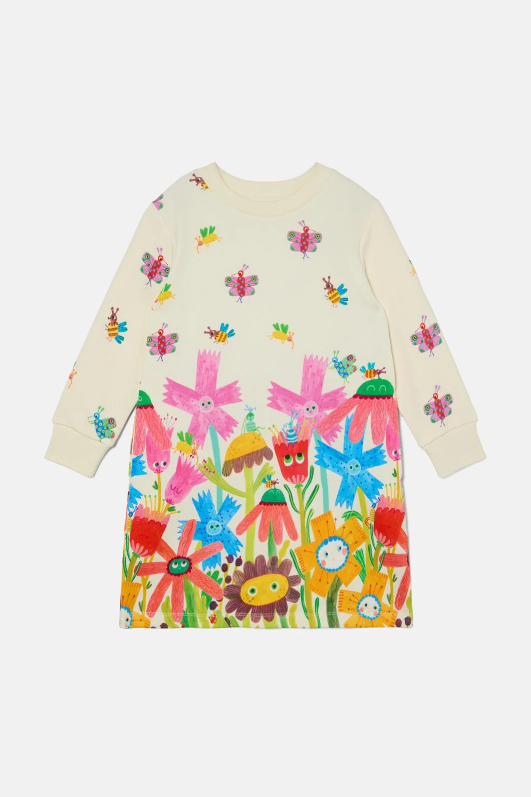 Happy Floral Kids Border Dress - Image 2